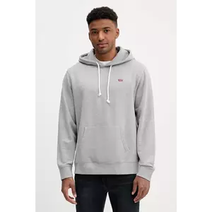 Levi's hanorac de bumbac culoarea verde, cu glugă, uni, 34581 imagine