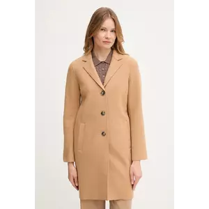 OUI palton de lână culoarea maro, 79918 imagine