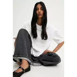 Answear.LAB tricou din bumbac culoarea alb imagine