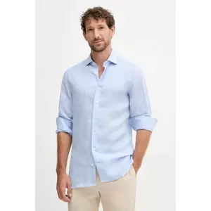Hackett London cămașă de in cu guler italian, regular, HM3010346 imagine