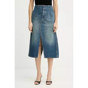 Victoria Beckham fustă jeans midi, drept, 1325DSK006587B imagine