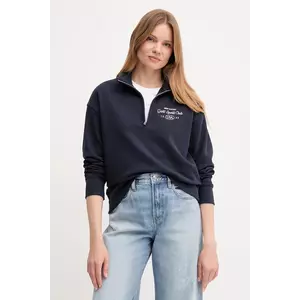 Gant hanorac de bumbac culoarea bleumarin, cu imprimeu, 4204215 imagine