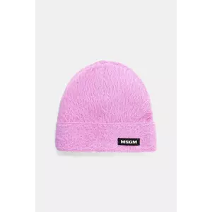MSGM căciulă din amestec de lână culoarea roz, 3941MDL12.257751 imagine