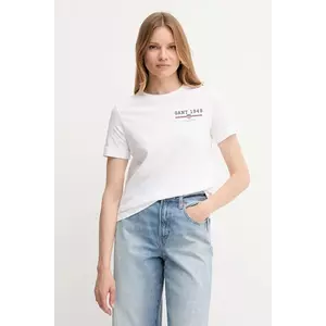 Gant tricou din bumbac culoarea alb, 4201554 imagine