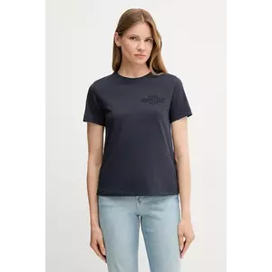 Gant tricou din bumbac culoarea bleumarin, 4202589 imagine