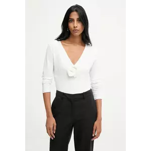 Answear.LAB bluza culoarea alb, neted imagine