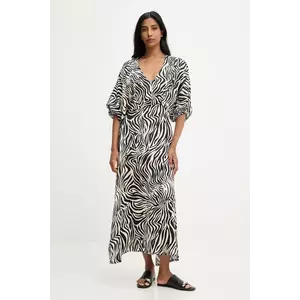 Answear.LAB rochie culoarea negru, maxi, drept imagine