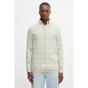 Tommy Jeans cămașă din bumbac culoarea verde, regular, DM0DM21701 imagine