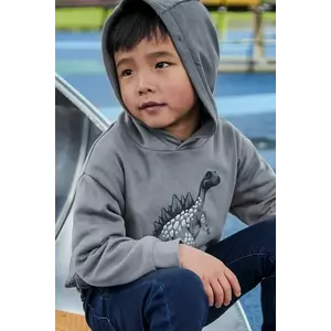 Mayoral hanorac de bumbac culoarea gri, cu glugă, 4407 imagine