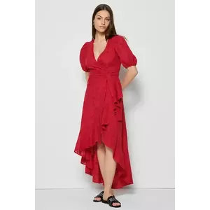 Bizuu rochie MONARDA culoarea roșu, mini, evazați, MONARDA CZERWONY imagine