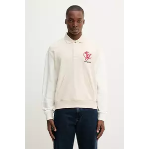 Tommy Jeans hanorac de bumbac culoarea bej, melanj, DM0DM21800 imagine