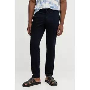 Hackett London pantaloni culoarea bleumarin, cu fason chinos, HM2100007R imagine