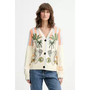 Never Fully Dressed cardigan Isla culoarea bej, NFDKN667 imagine