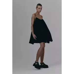 MUUV. rochie MINIME culoarea negru, mini, evazați imagine