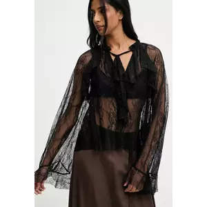 Answear.LAB bluza culoarea negru, neted imagine