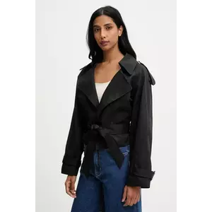 Answear.LAB geaca culoarea negru, de tranzitie, oversize imagine