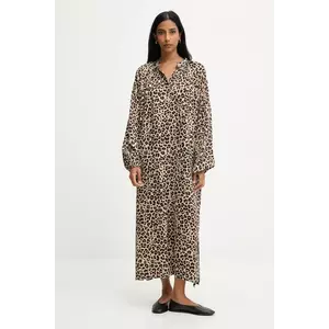 Answear.LAB rochie culoarea bej, midi, evazati imagine