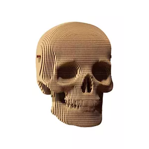 Cartonic puzzle 3d Skull 11, 7x10, 1x16, 6 cm culoarea bej imagine