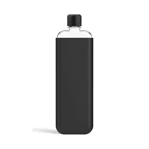 Memobottle sticlă de apă Original Slim 450 ml culoarea negru imagine
