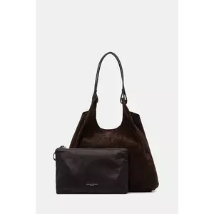 Gianni Chiarini geantă de mână din piele întoarsă DUA culoarea maro, BS.9780.CM imagine
