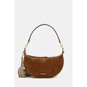 Gianni Chiarini geantă de mână din piele întoarsă AISHA culoarea maro, BS.12050.CM imagine