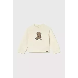 Mayoral longsleeve din bumbac culoarea bej, 2080 imagine