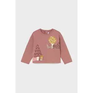 Mayoral longsleeve din bumbac pentru copii culoarea roșu, 2082 imagine