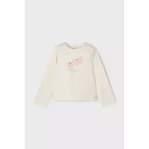 Mayoral longsleeve din bumbac culoarea bej, 178 imagine
