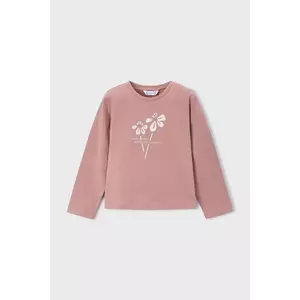 Mayoral longsleeve din bumbac culoarea roz, 178 imagine