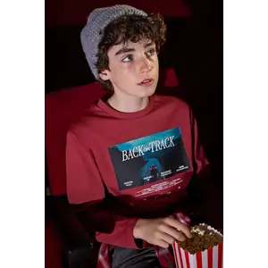 Mayoral longsleeve din bumbac culoarea roșu, 7003 imagine