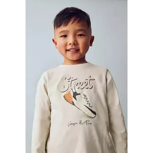 Mayoral longsleeve din bumbac culoarea bej, 4079 imagine