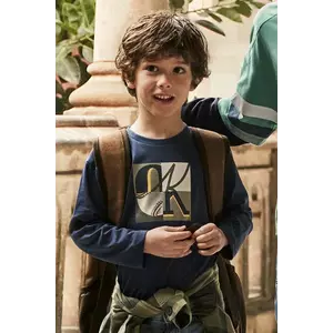 Mayoral longsleeve din bumbac culoarea bleumarin, 4076 imagine