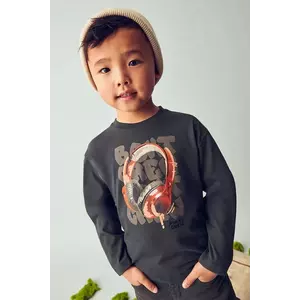 Mayoral longsleeve din bumbac culoarea negru, 4080 imagine