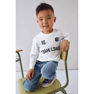 Mayoral longsleeve din bumbac culoarea bej, 4075 imagine