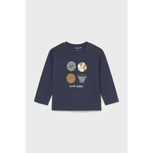 Mayoral longsleeve din bumbac culoarea bleumarin, 2060 imagine