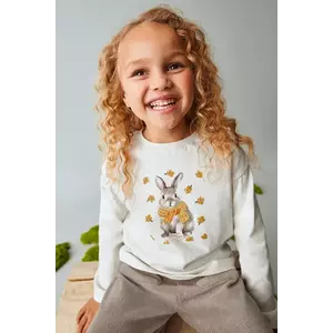 Mayoral longsleeve din bumbac culoarea bej, 4009 imagine