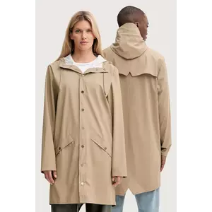 Rains geacă 12020 Long Jacket culoarea bej, de tranziție, 12020 imagine