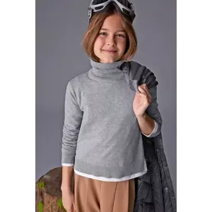 Mayoral pulover culoarea gri, cu guler, 345 imagine