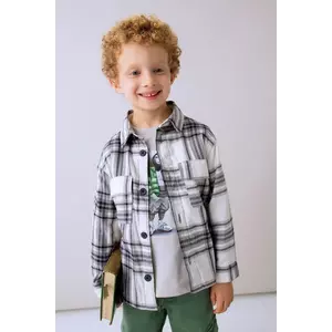 Mayoral cămașă din bumbac culoarea gri, 4123 imagine