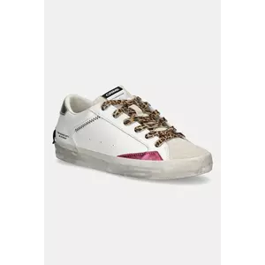 Crime London sneakers din piele DISTRESSED culoarea alb, 25000AA8 imagine