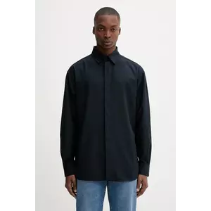 Iceberg cămașă culoarea bleumarin, cu guler clasic, relaxed, G110 5257 imagine