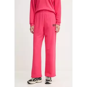 Dkny pantaloni de trening din bumbac culoarea roz, cu imprimeu, DP5P3650 imagine