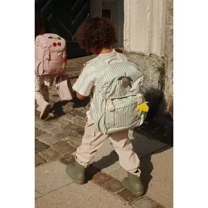 Konges Sløjd ghiozdan copii CLOVER SCHOOLBAG culoarea bej, mare, cu imprimeu, KS103457 imagine