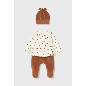 Mayoral Newborn compleu bebe culoarea maro, 2559 imagine