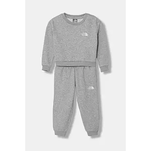 The North Face trening copii KID SIMPLE DOME FLEECE SET culoarea gri, NF0A8EFMDYX1 imagine