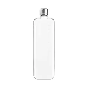 Memobottle sticlă de apă Original Slim 450 ml culoarea transparent imagine