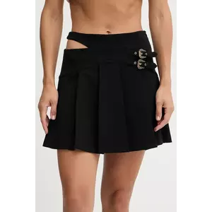 Versace Jeans Couture fustă culoarea negru, mini, evazați, 79HAE801 N0356 imagine