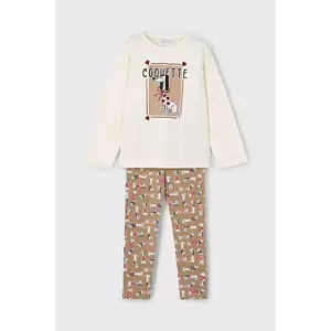 Mayoral set de bumbac pentru copii culoarea maro, 4719 imagine
