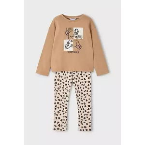 Mayoral set de bumbac pentru copii culoarea maro, 4719 imagine