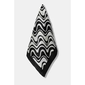 Kurt Geiger London eșarfă de mătase culoarea negru, cu imprimeu, 2098513469 imagine